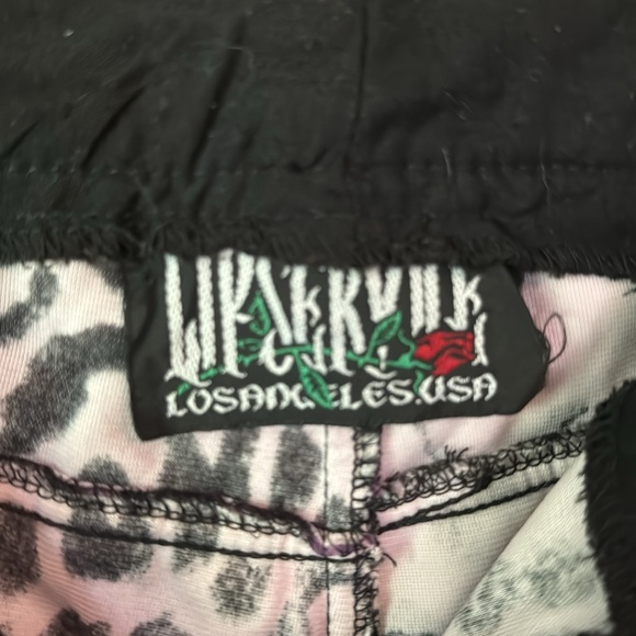 VTG Lip Service Los Angeles purple Cheetah leopard Fuzzy Pants Size 5 - Picture 7 of 8